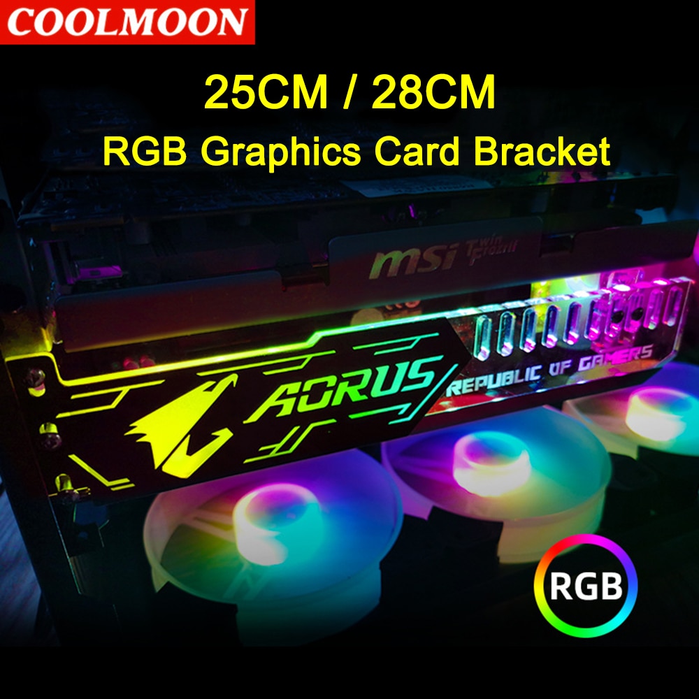 Coolmoon-RGB LED Ʈ ׷ ī 귡Ŷ,  4 ..